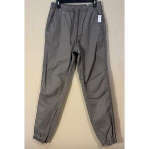 No Boundaries Twill Jogger Pants Men S Lt Taupe Casual Drawstring NEW